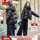 Yun Xing Down Jacket Women's 2025 New White Duck Down Puff Short Warm Thickened Hooded Little Man's Jacket Fashion Jacket Black Gold Label M 120-140Jin Jin equal to 0.5kg Card Code Shoot Small