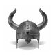 Baixing's new big horn hat, Bull Demon King's hat, Anglo-Saxon noble helmet, performance collection ornaments, small lacquered silver