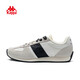 Kappa (Kappa) women's shoes moral training shoes women's 2025 winter new soft-soled lightweight sports shoes fashionable versatile casual shoes thick-soled sneakers cheese white/black 35