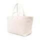 A.P.C. women's handbag, large capacity, portable, daily use, shoulder-carryable, cotton white double handles, simple design, white, one size fits all