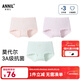Annil (Annil) children's clothing girls' boxer briefs three-piece set 2026 spring new combination 01 (light purple + porcelain light pink + light green) 120