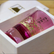 Tajima Glass Black Gold Foil Mount Fuji Cold Wine Glass Original Wooden Box Imported from Japan