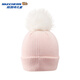 Skechers Skechers children's knitted hat girls pink unicorn fluffy fur ball cute warm hat L126K025 light pink/001V one size