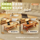 Ruoju imported rubber wood Nordic all solid wood coffee table living room small apartment tea table home 1.2m*0.6m CJ-02