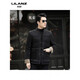 LILANZ Tang Suit Down Jacket Autumn and Winter Men's Chinese Style Stand Collar White Duck Down Jacket Short Lightweight Casual Warmth Khaki 517 14XL (190)