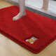 Fantasy bathroom floor mat special absorbent foot mat for bathroom door entrance door mat 2025 new toilet carpet bathroom home bright red 40x60 cm