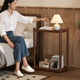 Jiayi sofa movable side table solid wood narrow side cabinet simple trolley living room coffee table small apartment tea table table