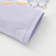 BalaOne girls long-sleeved T-shirt children's 2026 spring new outdoor top quick-drying antibacterial purple tone 00377 165