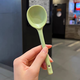Baxi (BAXI) cute ceramic long-handled dessert spoon, underglaze color, hand-painted baby spoon, teaspoon coffee stirring spoon, good-looking mint macaron