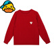 G.duck parent-child outfit family portrait family of three and four autumn and winter red sweater 2026 new mother-child mother-daughter outfit sweater red 42 L size (recommended weight 115-135 Jin Jin equals 0.5 kg)