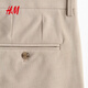 H&M 2026 new spring men's slim fit trousers 1253395 beige 013 31 170/78