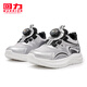 Pull back children's shoes breathable children's mesh knob buckle shoes 2026 spring new boys' sports shoes girls' fashion running shoes silver black 34 inner length about 22cm