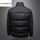 EMPORIO ARMANI Armani элитная легкая роскошная мужская модная зимняя одежда 90 бархатный пуховик с воротником-стойкой мужской повседневный белый утиный пуховик черный 2XL