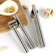 Yusenyi 304 stainless steel garlic press aluminum alloy garlic masher extended garlic peeling garlic masher kitchen garlic garlic paste tool short style