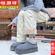Hengyuanxiang extended waterproof workwear down pants for women to wear in winter - 40 degrees below zero white duck down thickened warm Harbin cotton pants apricot down regular style recommended height below 165cm XL 115-125 Jin Jin equals 0.5 kg