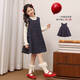 LUSON Chen Dazhu children's clothing girls plaid dress 2025 autumn and winter new style girl skirt children's vest dress