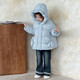 FHHUABD Girls' Down Jacket Winter Style 202690 White Duck Down Children's Down Jacket Lightweight Coldproof Warmth Blue 130 cm Recommended height 121-130cm