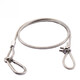 Xu Ding 304 stainless steel plastic-coated steel wire rope adjustable length anti-fall safety rope stage light audio safety rope transparent plastic-coated 2mm*0.5m adjustable