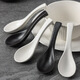 WANIOT Black and White Simple Matte Feeling Light Luxury Household Ceramic Spoon Spoon Wholesale Spoon High-Looking Rice Spoon Small Spoon - Matte Black