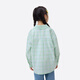 Xiaoyinman children's clothing girls plaid shirt love mark 26 spring fashion lapel top for older children and girls green plaid 160