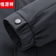 恒源祥男士可脱卸内胆连帽羽绒服中老年加厚冬季白鸭绒保暖爸爸外套 深灰色 L 175/92A 体重105-125