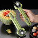Fantasy stainless steel three-in-one fruit divider, household multi-functional ball digger, ball scoop, fruit meat carving tool, upgraded version 1 set, three-in-one fruit carving tool, carving ball, ball removal