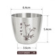 Tuojin stainless steel liquor cup one or two two liang beer half Jin Jin is equal to 0.5 kg outdoor single layer thickened flat bottom metal anti-fall two liang 10 one liang 50ml will enter the wine set of 12