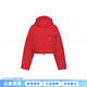 PRADA Padded Poplin Short Down Jacket Women's Red Red One Size 38 - Washed Standard Cut