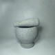 Sanqihu handmade natural bluestone garlic pounder stone mortar household medicine jar grinder garlic stone mortar garlic mortar belly diameter 20cm tall lychee surface stone mortar