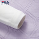 FILA children's clothing dress 2026 spring new style girls and children's fake two-piece woolen pleated skirt cloud white-WT 120