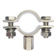 Xu ordered stainless steel flat screw pipe bracket thickened pipe clamp water pipe buckle with bolt pipe holder bracket clamp hoop straight 19mm M8 bolt