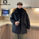 LILANZ 2025 новый пуховик для мужчин и женщин, зимняя утолщенная куртка средней длины для преодоления повседневной парной рабочей одежды, куртка для экстремальных холодов, черная мужская куртка S, рекомендуется 90-105 Джин Джин равен 0,5 кг