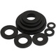 Xu ordered black nylon gasket, plastic flat gasket, flat washer, insulating flat gasket, high temperature resistant plastic gasket M2-M M2*5*1.0 (200 pieces)