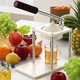 Hand-pressed juicer, small household manual orange juice squeezer, squeeze lemon juice artifact, juicer, flat head + pointed head, food-grade PP juicer, 300ml measuring cup, efficient juice production