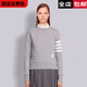TB four-stripe round neck sweatshirt for women in spring and autumn long-sleeved pullover couple trendy brand jacket outer layer base shirt sky blue S 0 (90-105Jin Jin is equal to 0.5kg)