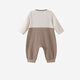 YEEHOO shopping mall same style baby long-sleeved baby boy clothes for outdoor crawling clothes cute cartoon jumpsuit stone brown 66cm