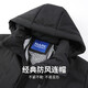 Mark Huafei quilted and thickened hooded cotton jacket for men 25 winter new style cotton jacket to keep warm and lock the temperature of the cotton jacket, comfortable cotton jacket, black L
