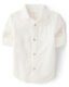 GYMBOReeGymboree Boys and Toddlers Long Sleeve Linen Button-Down Shirt, Solid White, 4T Solid White 4T