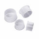 Fantasy white PE plastic thread protective cover dust-proof screw cap thread protective cover for external thread pipe cap TM6 50 pieces