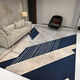 Fantasy, fashion, simple and elegant living room large carpet, personalized artistic geometric pattern floor mat, sofa front coffee table blanket, can be customized JH+075 160x230 cm (environmental protection and mite removal)