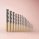 M4341 fully ground stainless steel twist drill carbide drill bit high speed steel copper carbon steel cast iron 2.5-14mm 1 fully ground M4341 Nanshi fully ground stainless steel drill bit 3mm