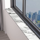 Yusenyi marble window sill mat bedroom no-wash pvc leather extremely narrow bay window mat waterproof sunscreen can be customized Pandora marble 10x100cm