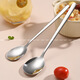 Baixinsi factory direct supply Korean soup spoon 316 stainless steel spoon long handle thickened stirring stainless steel spoon wholesale 304 small Korean spoon