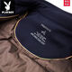 Playboy light down jacket men's short lapel middle-aged and elderly men's warm white duck down daddy winter light jacket 83X31L# Navy 5XL 185-205Jin Jin equals 0.5 kg