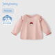 JELLYBABY Sweetheart Little Girl Pattern Puff Sleeve Long Sleeve T-Shirt 26 New Spring Style Girls Round Neck T-Shirt Middle Child