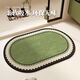 Fantasy absorbent floor mats, toilet door carpets, bathroom shower mats, Brown Jingxile diatom mud oval 40x60cm 2 pieces discount pack