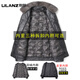 LILANZ official genuine leather jacket for middle-aged and elderly men, short mink fur one-piece top-layer cowhide jacket for father, autumn and winter fur, first-layer cowhide + gray mink collar + mink and mink liner - flagship model 3XL 145-155Jin Jin is equal to 0.5 kg