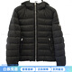 PRADA solid color quilted zipper long-sleeved down jacket men's black one size 54