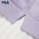 FILA children's clothing dress 2026 spring new style girls and children's fake two-piece woolen pleated skirt cloud white-WT 120