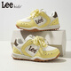 LEE KIDS children's sports shoes, men's and women's running shoes, 26 spring new running shoes, non-slip, wear-resistant moral training shoes, casual shoes, yellow 36, inner length 23.4cm, suitable for feet 22.4-22.9cm long